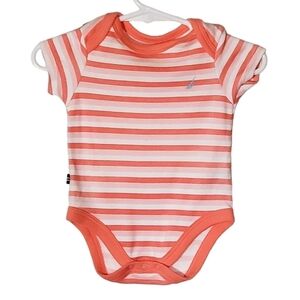 K1100 * Nautica Striped Onesie Orange Size 0/3M